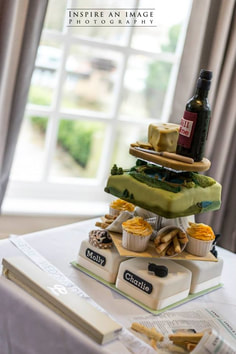 Multi-tiered wedding cake at Bannatynes Hotel